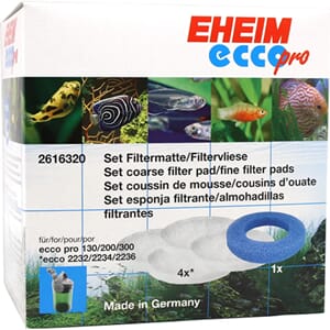 Eheim Filtermatter Ecco Pro 4Hvite+1Blå