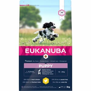EUKANUBA Puppy Medium Breed kylling 3kg