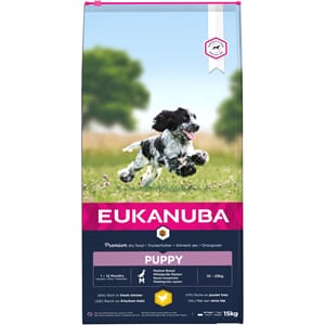 EUKANUBA Puppy Medium Breed kylling 15kg