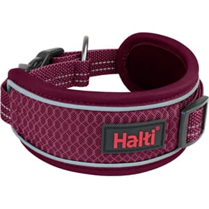 Halti Anatomy Halsbånd Medium 36-51cm Plommerød
