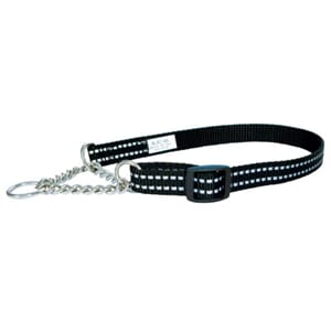 Alec Justerbart halvstrup m. reflex 15 mm svart