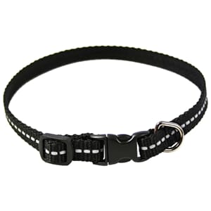 Alac Valpehalsbånd Reflex Svart 10mm 22-35cm
