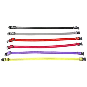 Alac Valpehalsbånd Reflex Cerise 10mm 22-35cm