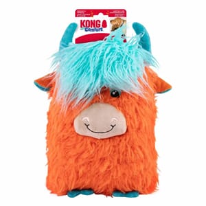 Kong Comfort Jumbo Highland Cow Xl Mix Farge 37x20,5x15,5cm