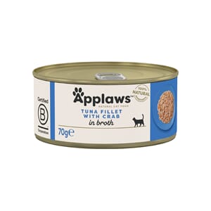 Applaws Katt Konserv Tuna Fillet & Crab 70gr