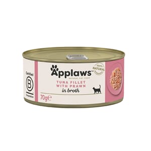 Applaws Katt Konserv Tuna Fillet & Prawn 70gr