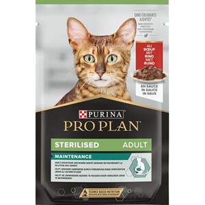 Pro Plan Cat Wet Sterilised Beef 85g 1stk