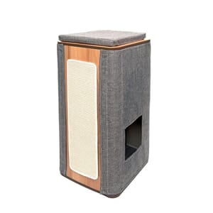 Kattemøbel Vesper Cubo Tower Stone