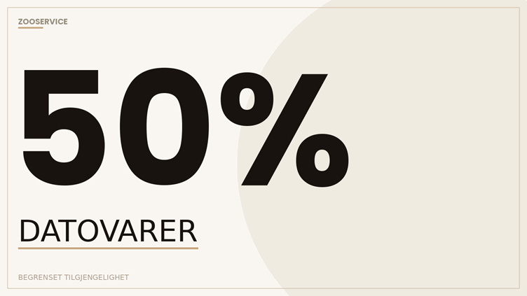Datovarer 50%