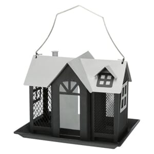 Utefuglehus Villa i Metall 2000ML 26x19x19cm Sort