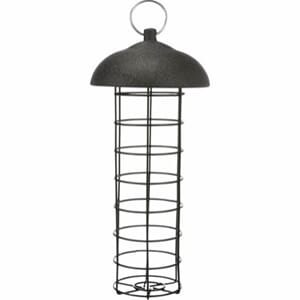 Utefuglautomat Til Meiseboller i Metall  Ø10 x 21cm Sort