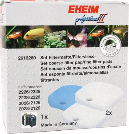 Eheim filterplate 2226/28-2026/28 - 2 hvite, 1blå