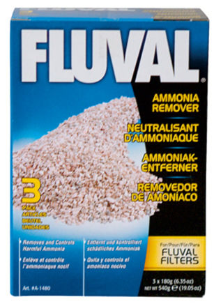 Fluval Ammonia Remover Amoniakk fjerner 3x180g