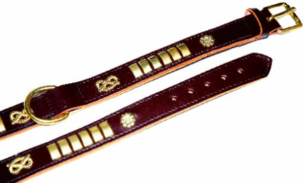 Halsbånd Traditional 3.2 x 60cm brun*