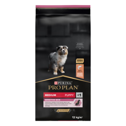 Pro Plan Medium Puppy Sensitive Skin - OptiDerma 12kg