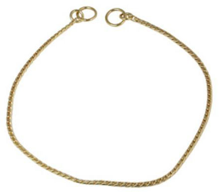 Halsbånd Slange Gullfarget 50cm