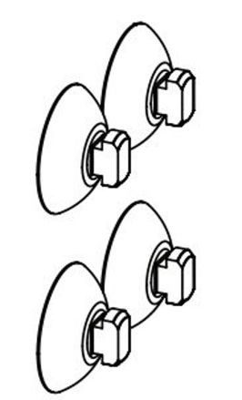 Aquael Sugekopp 4stk Fan mini/1