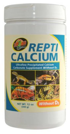 Zoo Med Repti Calcium 340 gram uten D3 uten fosfor