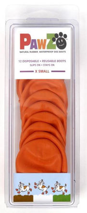 Pawz Hundesko X-Small 5,1cm (orange) 12stk