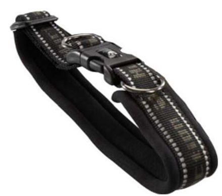 Hurtta Pro Polstret Halsbånd, sort 25-35 cm