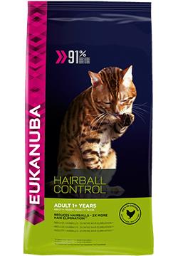 Eukanuba Cat Adult Hairball Control, 4 kg