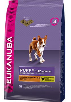 Eukanuba Dog Puppy Medium Breed, 9 kg