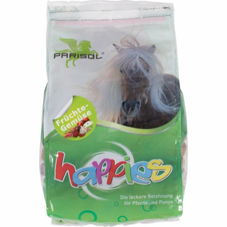 Parisol Happies Heste Snacks m/Frukt og Grønnsaker 1kg