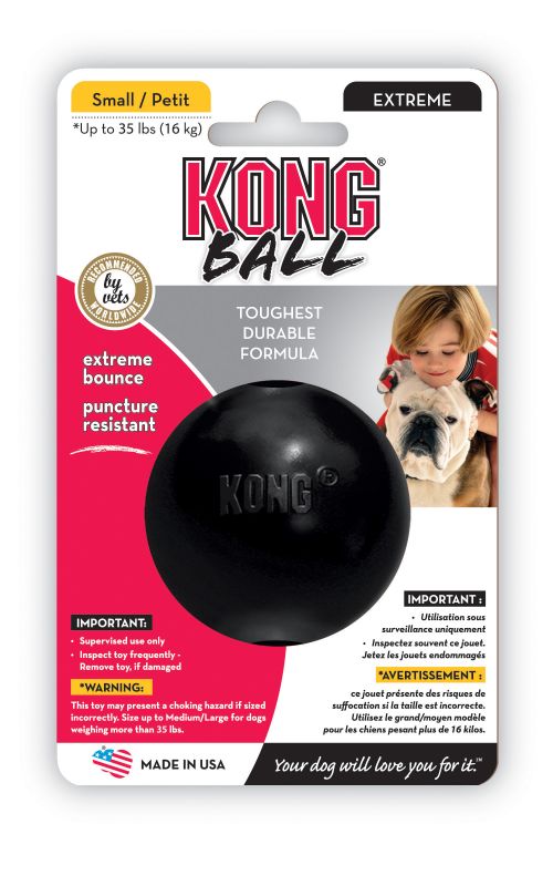 Kong Extreme Ball Svart Small