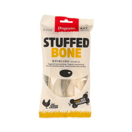 Dogman Chicken Stuffed Bone 2pk Medium