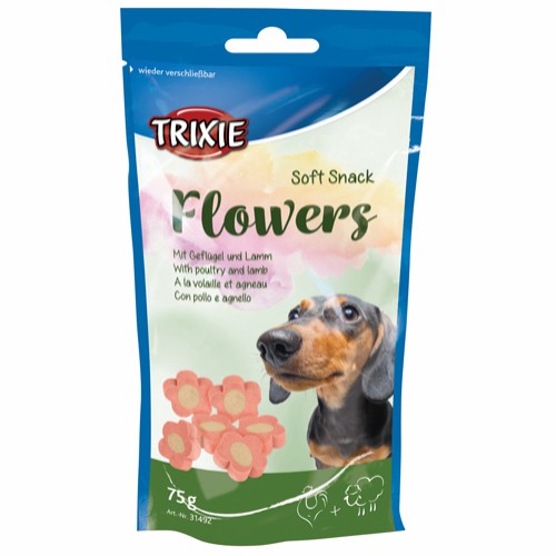 Trixie Flowers Soft Snack Lam og Kylling 75g