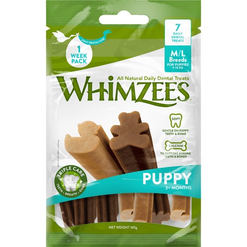 Whimzees Puppy Dental Sticks M/L