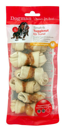 Dogman Tyggeknute S m/Kylling 6cm 6pk
