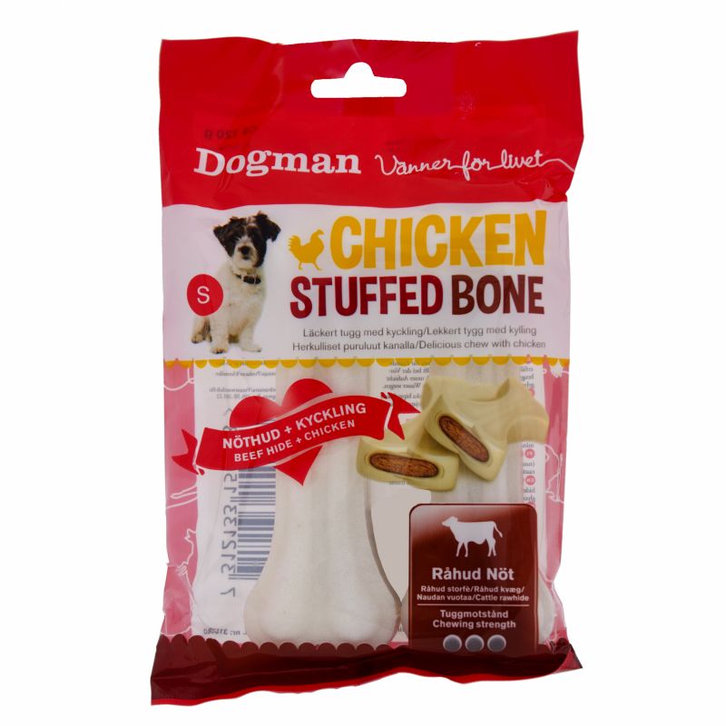 Dogman Chicken Stuffed Bone 2pk Small