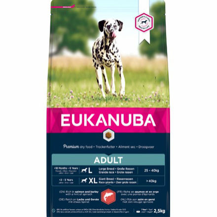 Eukanuba Dog Adult Large - XL Laks & Ris 2,5 kg