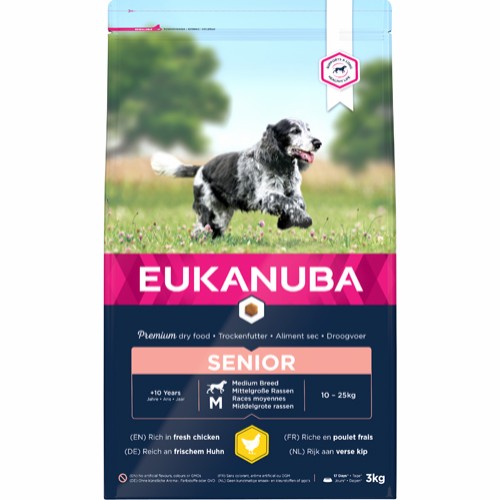 Eukanuba Dog Caring Senior Medium Breed, 3 kg