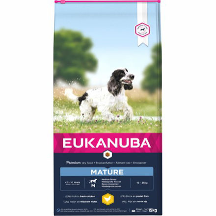 Eukanuba Dog Mature & Senior Medium Breed, 15 kg