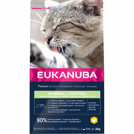 Eukanuba Hairball Control, 2 kg