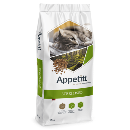 Appetitt Cat Sterilised kattemat 10 kg