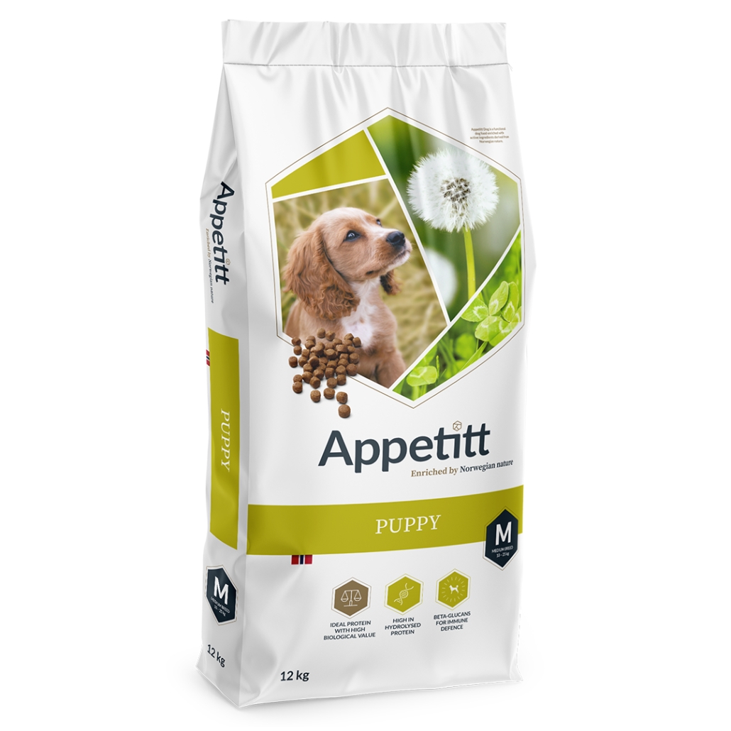 Appetitt Puppy Medium Breed hundefôr 12 kg