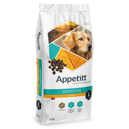 Appetitt Sensitive Chicken Large Breed hundefôr 12 kg