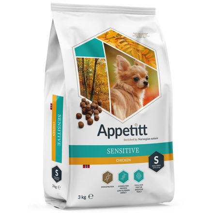 Appetitt Sensitive Chicken Small Breed hundefôr 3 kg