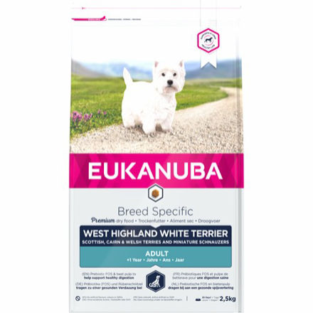 Eukanuba Dog Adult West Highland Terrier, 2,5 kg