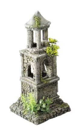 Akvarie Decor Mausoleum Tårn Ruin 30,2cm