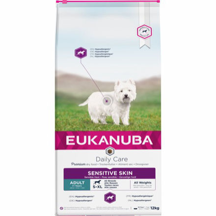 Eukanuba Dog Daily Care Sensitive Skin, 12 kg