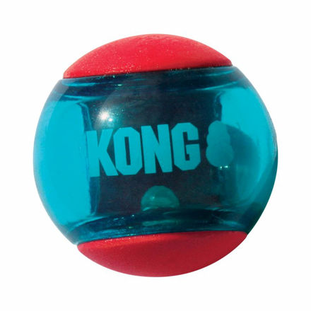 KONG Leke Squeezz Action Ball 2p Flerfarget L 8cm