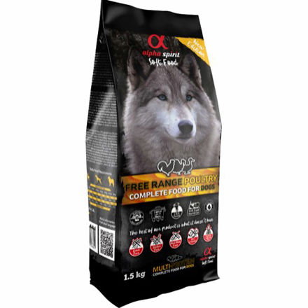 Alpha Spirit Fjærfe Complete Moist Dog Food 1,5kg