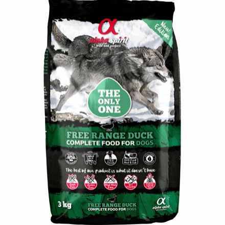 Alpha Spirit Free Range Duck Complete Dog Food 3Kg