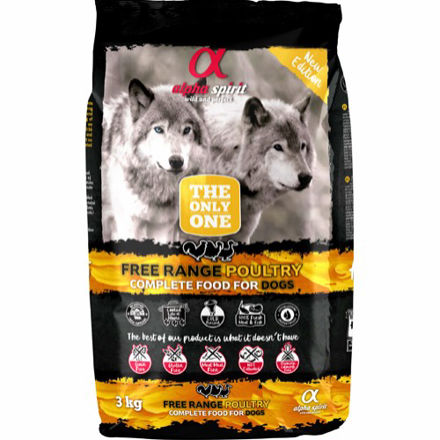 Alpha Spirit Free Range Fjærfe Complete Dog Food 3Kg