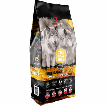 Alpha Spirit Free Range Fjærfe Complete Dog Food 12Kg