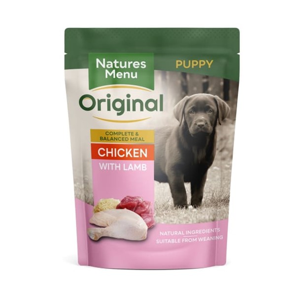 NM Pouches Hund Junior/Puppy Kylling, Lam, Ris 300gr